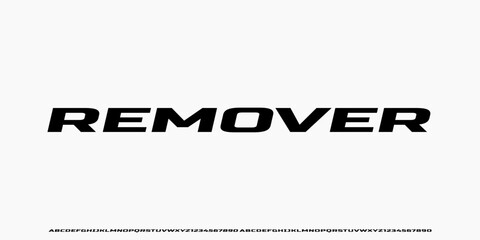 Modern Bold Font. Regular Italic and Number. Typography urban style alphabet fonts for fashion, sport, technology, digital, movie, logo design, vector illustration