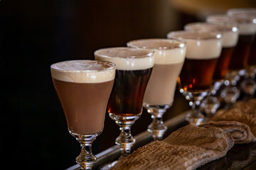 Irish Coffee drinks at the Buena Vista cafe where it was invented, San Francisco