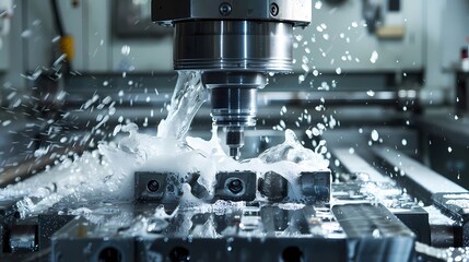 A CNC Machining Service, Generative AI illustrations.