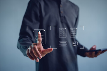 Online documentation database and process automation to efficiently manage files,Corporate business technology.Document Management System.