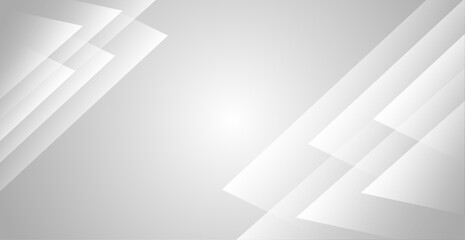 Modern White Geometric Background. Abstract Business Banner. Vector Illustration. Wallpaper