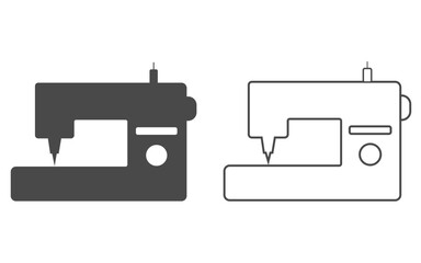 Vector sewing machine icon on white background
Vector sewing machine eps