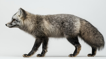 Wildlife Sighting: Gray Fox in Natural Habitat &ndash; Fur, Tail, and Predatory Behavior