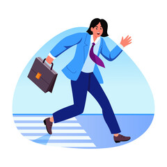 City People Flat Style Illustration