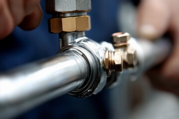 Emergency plumber addresses significant water leak during urgent repair in a residential setting