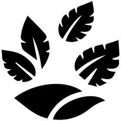 Creative silhouette summer leaf for elegant vector concepts