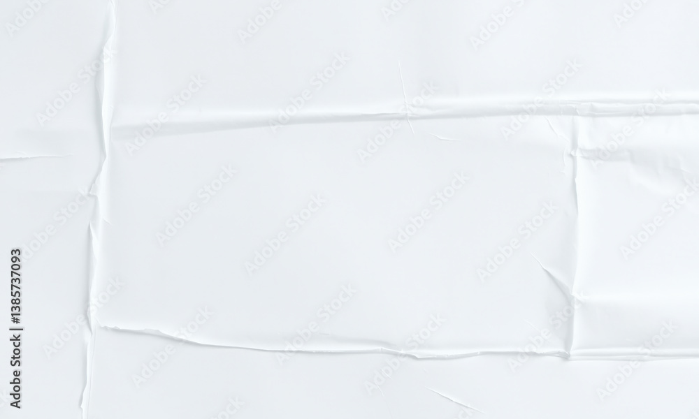 Poster smooth white paper background with subtle creases, perfect for various design projects and presentat