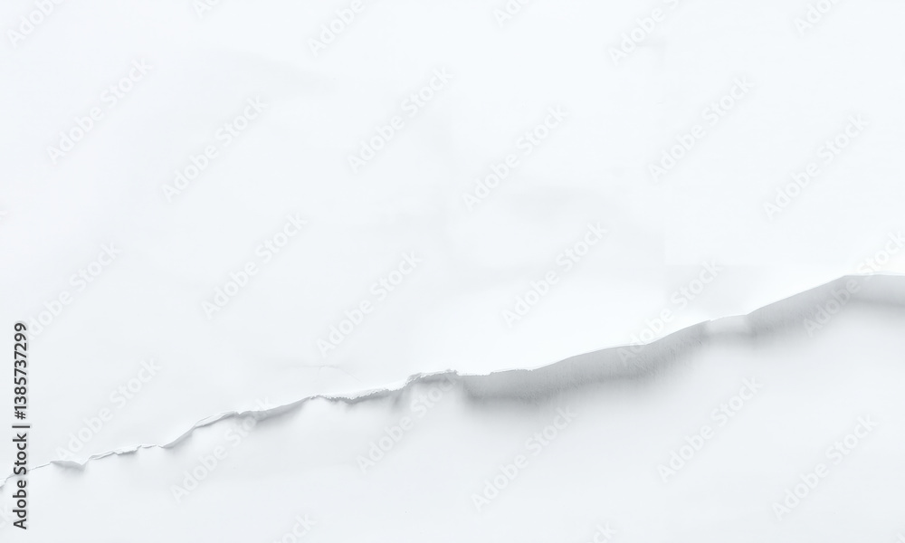 Poster textured white paper background with torn edge, creating subtle contrast and depth. clean and minima