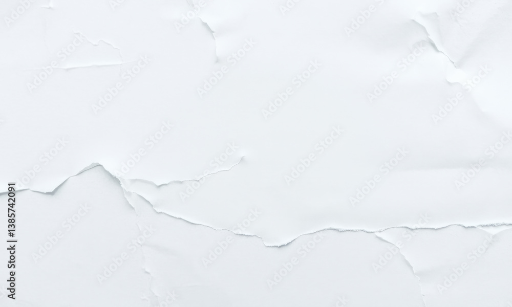 Poster textured white paper background with torn edges creates subtle and elegant visual. this versatile ba