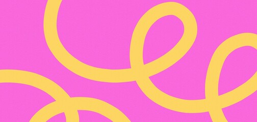 Summer background with bright pink and yellow waves