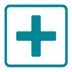 Obraz premium Plus sign icon on transparent background 