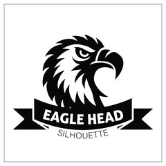 Eagle Head Silhouette Vector illustration