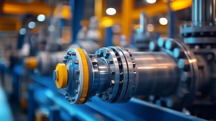 Fototapeta premium industrial machinery detailed shot