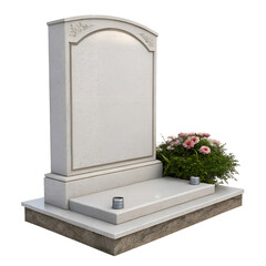 blank granite headstone isolated on white background png