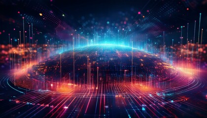 Fototapeta premium virtual fractal realms background