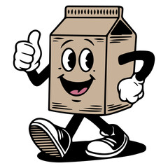 cute packaging box cartoon vector