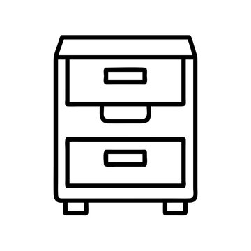 recommend clip art: Find the perfect nightstand furniture for your bedroom with drawers storage and bedside table outline design