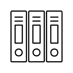 Three ring binders vector illustration for office supplies and document organization concept design use case