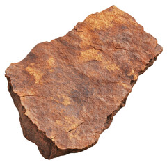 Fototapeta premium A large, roughly textured rock sitting on the ground surrounded by natural elements in a scenic outdoor setting isolated on transparent background..