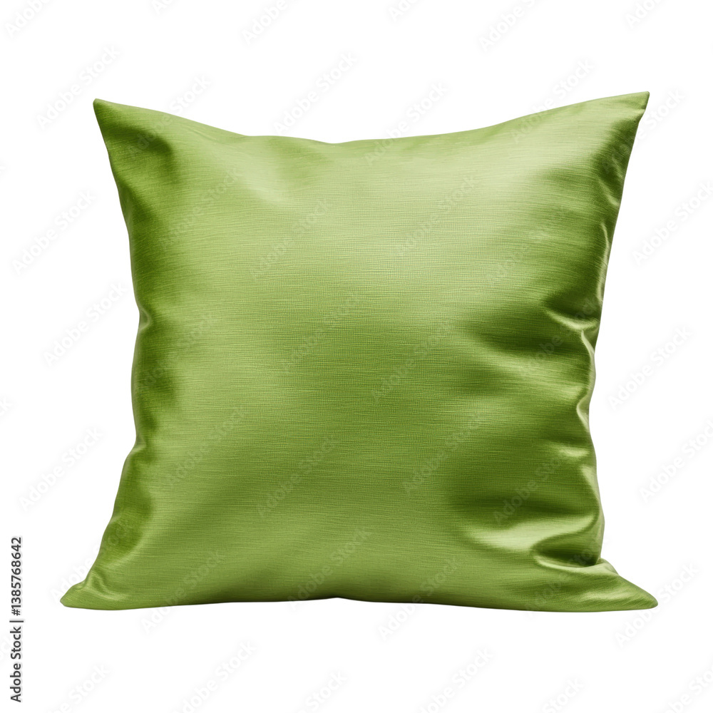 Poster soft green pillow with plush texture perfectly arranged on a couch or bed adding comfort and style t