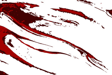 
art decoration from red brush stroke