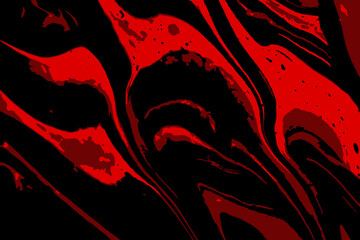 abstract art background in red black color