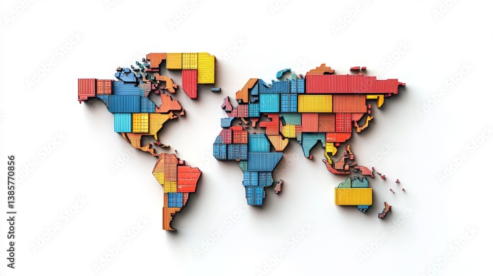 Poster global trade activity visualization world map graphic design digital environment aerial view data re