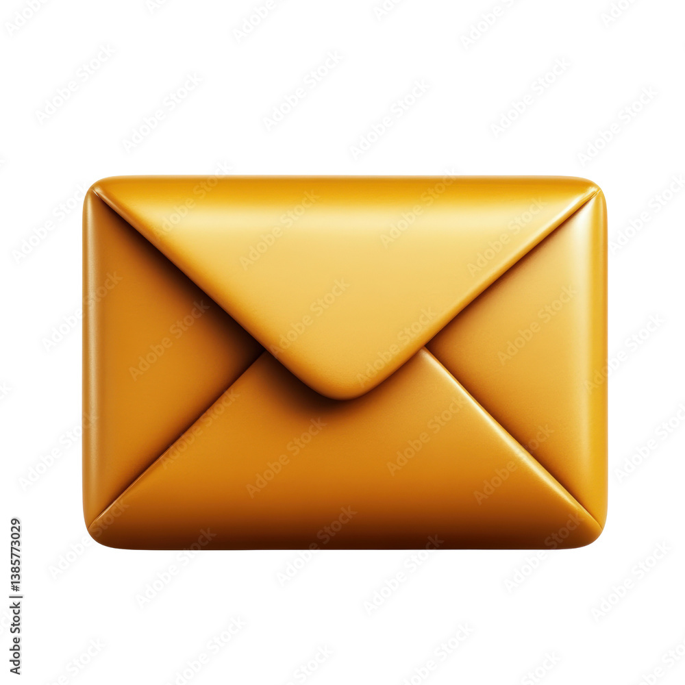 Poster simple yet elegant envelope placed on a soft surface ready to hold your personal messages and corres