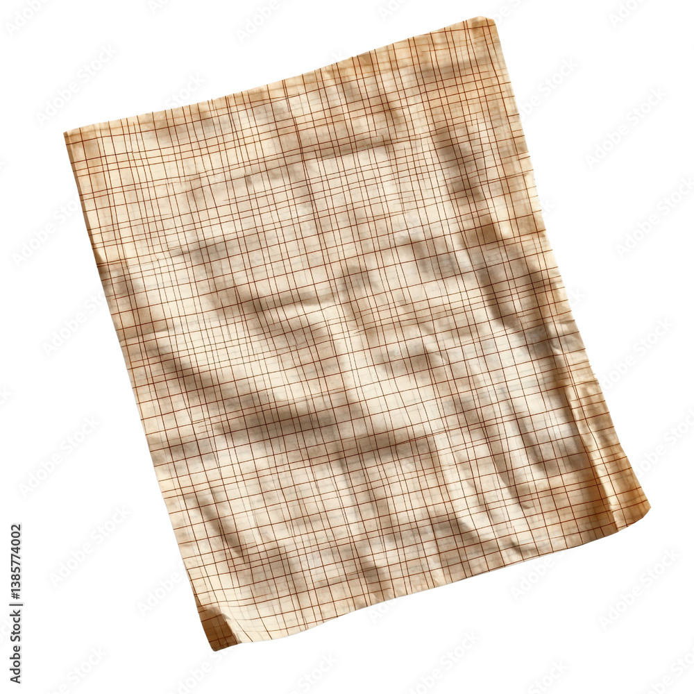Aufkleber a piece of paper displaying a stylish brown check pattern perfect for crafting, design projects, and