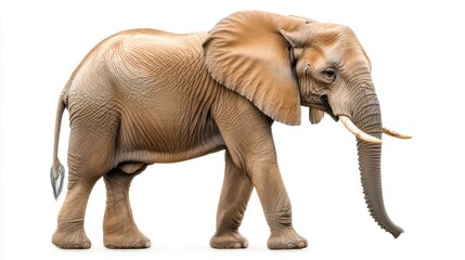 Obraz premium Majestic elephant walking in nature wildlife photography serene environment side view animal conservation concept