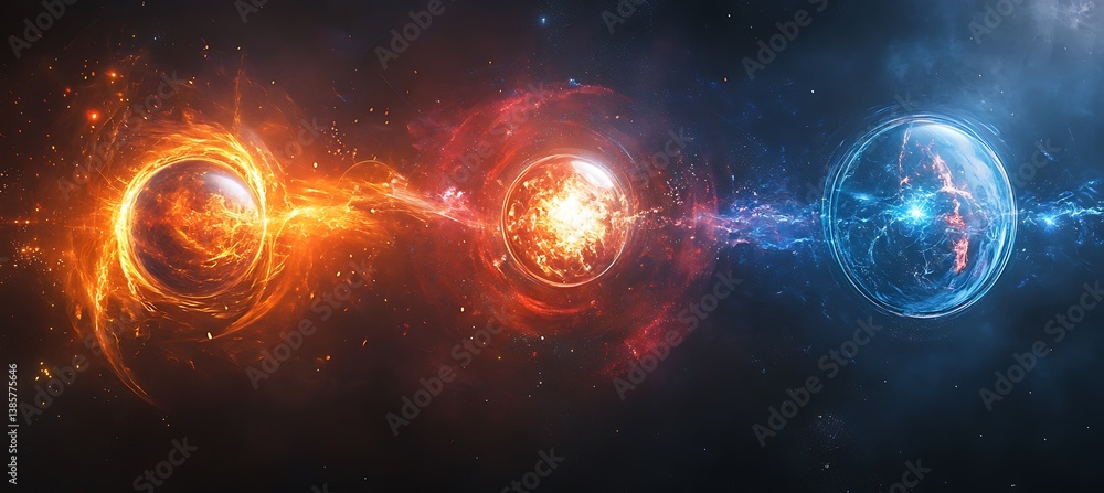 Poster a high-concept space anomaly opens with dazzling light and vibrant energy fields, reshaping space in