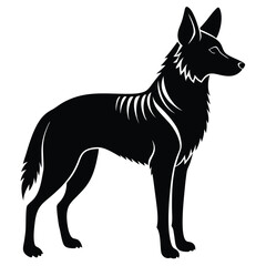 Aardwolf, Abstract Aardwolf Silhouette with Artistic Appeal - Aardwolf Vector - Aardwolf Illustration, Bold and Striking Aardwolf Silhouette for Stickers and Decals - Aardwolf Vector - Aardwolf vector