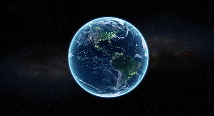 Obraz premium earth and moon