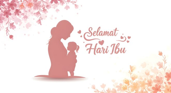 Selamat Hari ibu vector illustration 