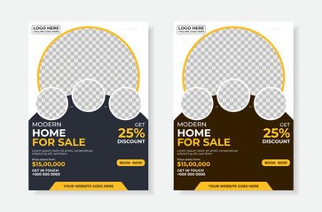Real estate flyer design template, Real Estate Home Sale Flyer, creative home for sale flyer, color a4 print ready flyer