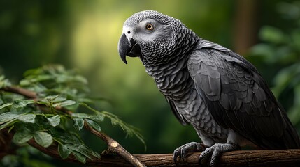 Obraz premium Colorful macaw parrot close-up on white background exotic tropical animal with studio light and feathers