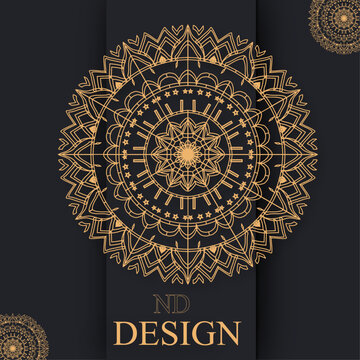 Vector Mandala Ornament Design &ndash; Symmetrical Floral Pattern