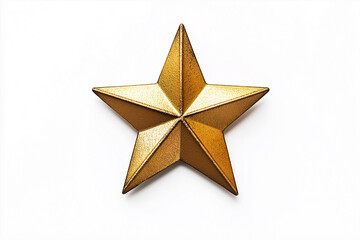 Obraz premium Golden Satin Ribbon Bow on Beige Background