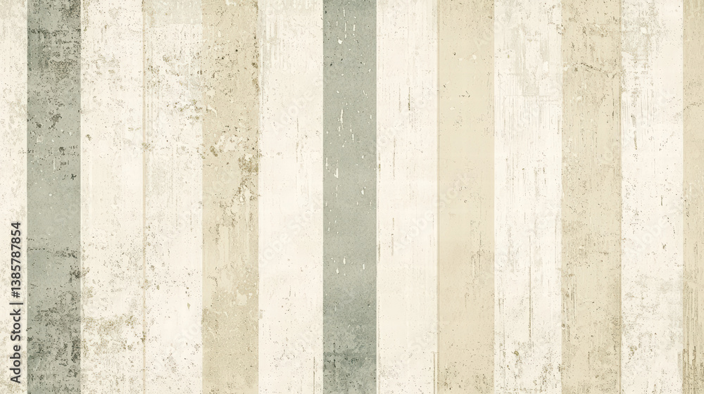 Poster textured stripes: a close-up view of a weathered, textured surface with vertical stripes in varying 