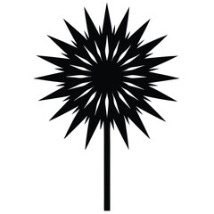 Fototapeta premium A blazing star flower icon