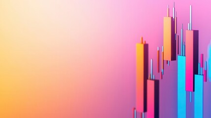 Obraz premium A stock market graph with erratic movements, highlighting a bullish trend with strong upward momentum