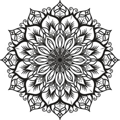 Print Design Mandala  Art  lotus