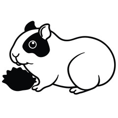 vector illustration of a cartoon rat