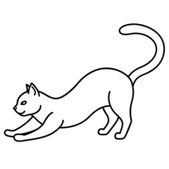 vector illustration of a long tail c at