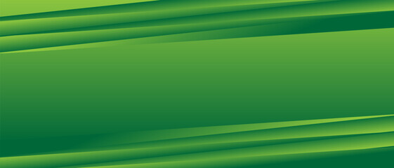 Sleek green futuristic banner template. Modern green abstract banner background
