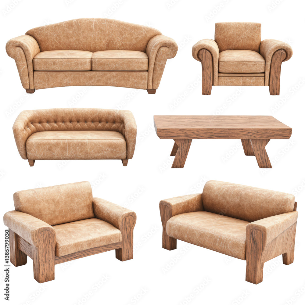 Poster a comfortable set of couches and chairs arranged in an inviting living room setting perfect for rela