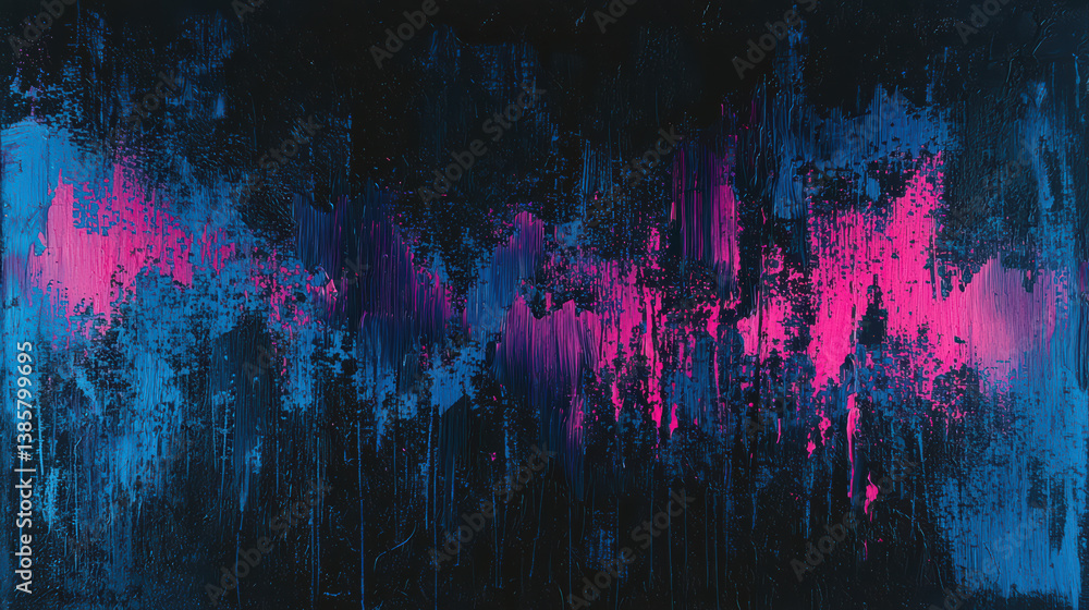 Poster abstract neon expression: a captivating abstract composition featuring a mesmerizing blend of neon h