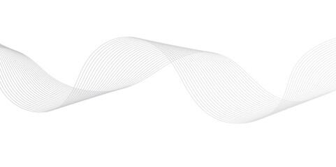 Smooth Wave Line Background. Abstract Flowing Curve with Gradient Effect