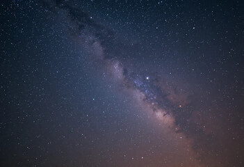 Abstract night sky background with stars and cosmic dust