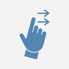 Swipe Right trendy elegant abstract vector illustration colorful useful design